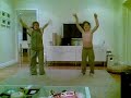 Two young dancers, Geordie and Charlotte, performing to a dance choreographed by themselves!