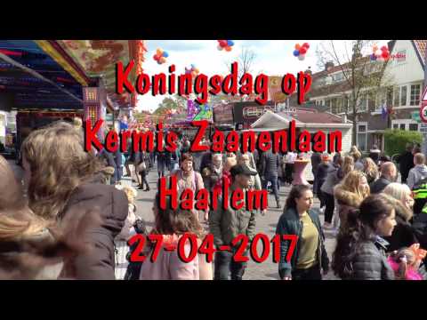 Koningsdag op kermis Zaanenlaan Haarlem