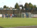 Daniel Michałowski strzela bramkę na 4:1 w meczu Stomil II Olsztyn - Barkas Tolkmicko
