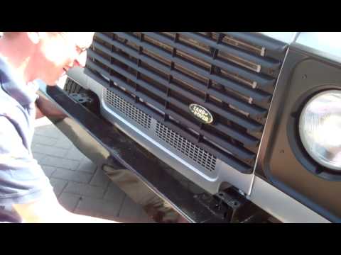 How to change front bumper on Land Rover Defender