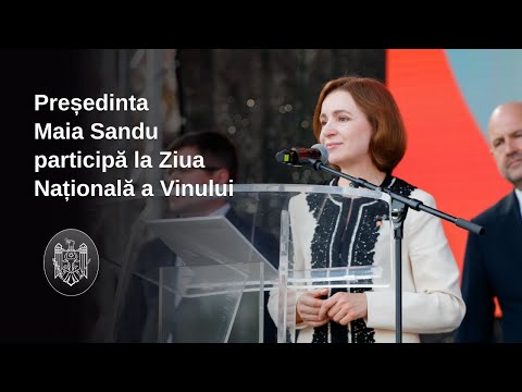 Președinta Maia Sandu la Ziua Națională a Vinului: „Industria vinicolă din țara noastră are viitor”
