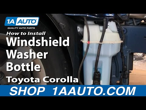 How To Install Replace Windshield Washer Bottle Toyota Corolla 03-08 – 1AAuto.com