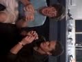 Party popper blast in mouth