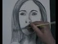 how to draw a simple face using a brush for blending
