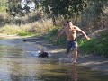 Wakeboarding_Dos Reis_JT pullin Rob-dog on the knee board