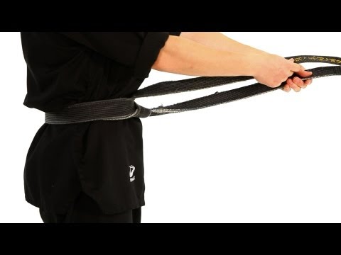 how to tie belt taekwondo