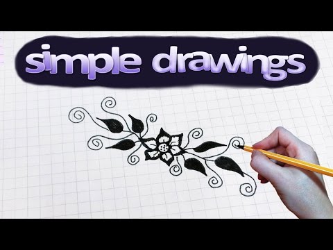 Simple drawings #43 How to draw flower pattern