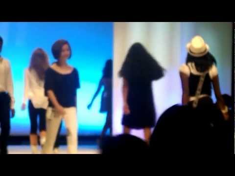 TheEvent Orlando - Erin Nowlin doing her runway modeling black and white segment at The Event in Orlando, Florida July 2012.