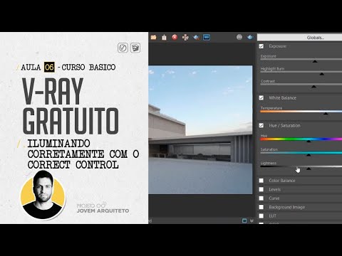 [CURSO GRATUITO DE V-RAY] AULA 06 - ENTENDENDO O CORRECT CONTROL