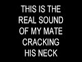 neck cracker / cracking a neck