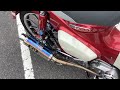 ホンダ スーパーカブC125 C125 ヨシムラ製マフラーカスタム リアキャリア ボックス グリップヒーター付き 202