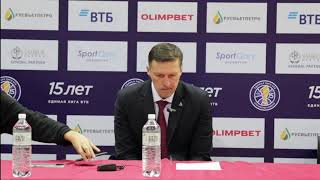 «Астана» vs «ПАРМА» | Послематчевая пресс-конференция | Единая лига ВТБ | 1-й этап