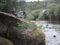 Steve And Ceri And Sam Jumps Off Rock
