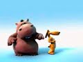 Funny Hippo Sings In The Jungle Fast