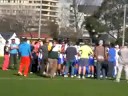 Japan's AFL team celebrates victory