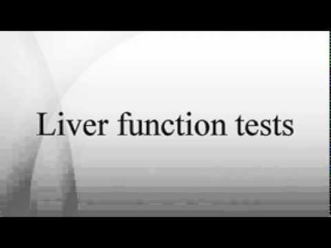 how to test the function of liver
