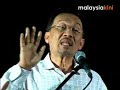 Embattled leader speaks at 10,000-strong rally V