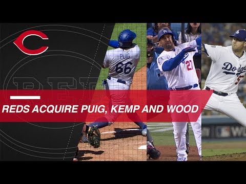 Video: Reds acquire Yasiel Puig, Matt Kemp, Alex Wood and Kyle Farmer