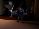 george walking at grandma bach's.