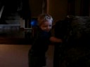 george walking at grandma bach's.