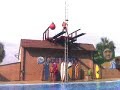 Diver at Gulf World in Panama city beach and a guy from the audience