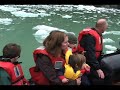 Icebergs in Tracy Arm Fjord near Sawyer Glacier are impressive in color and immense size. This is a excerpt from an expedition documentary.