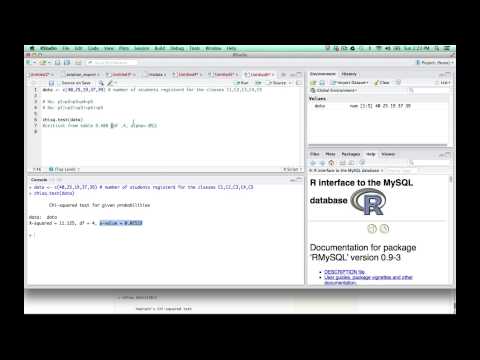 how to perform chi square test in r