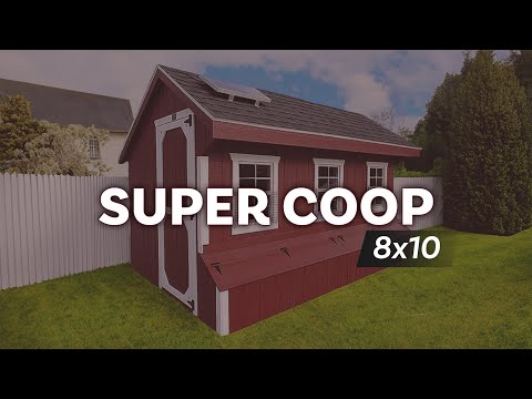8x10 chicken coop super coop chicken coop with automatic water feed ...