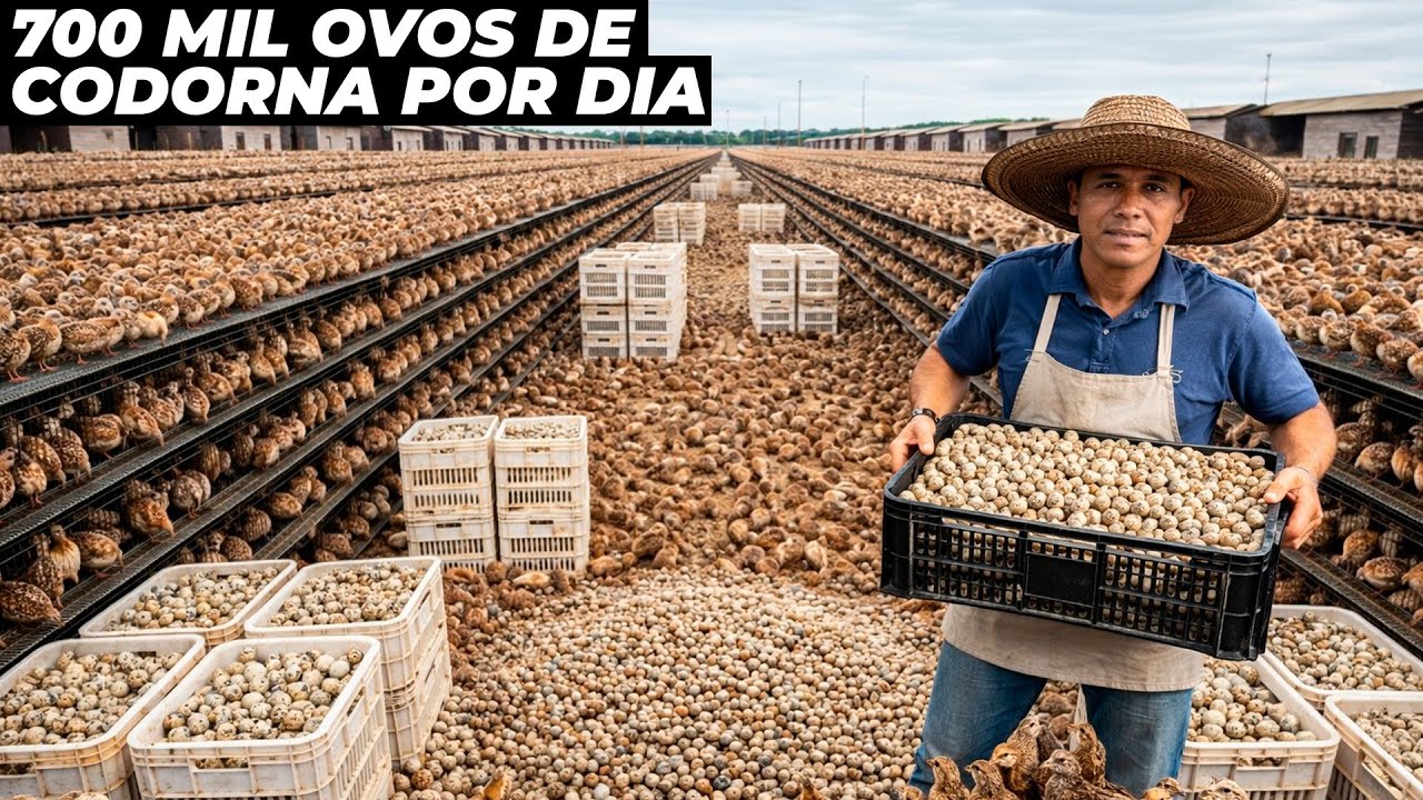 CONHEÇA A MAIOR FAZENDA DE CODORNAS DO BRASIL