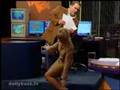Crotch Grab on National TV (Blooper - The Daily Buzz)