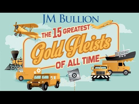 Biggest Gold Heists Ever ➤ JMBullion InfoGraphic