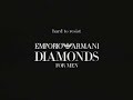 *New* Emporio Armani Diamonds Fragrance for men with Josh Hartnett Josh Hartnett