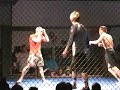 15 yr old first fight in cage