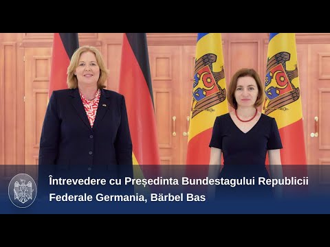 Президент Майя Санду встретилась с председателем Бундестага Федеративной Республики Германия госпожой Бербель Бас