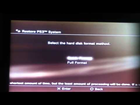 how to restore ps3
