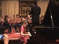 Natasha 7 a�os toca Mozart k467 con orquesta en Londres