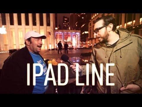 Joshua Topolsky - Josh almost gets stabbed as he trolls the iPad line at the flagship Apple Store in New York City. Watch the full episode at http://on.theverge.com Subscribe ...