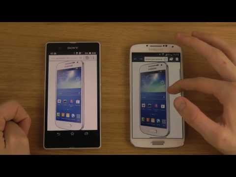 Samsung Galaxy S4 vs. Sony Xperia Z - Browser Speed Comparison Review
