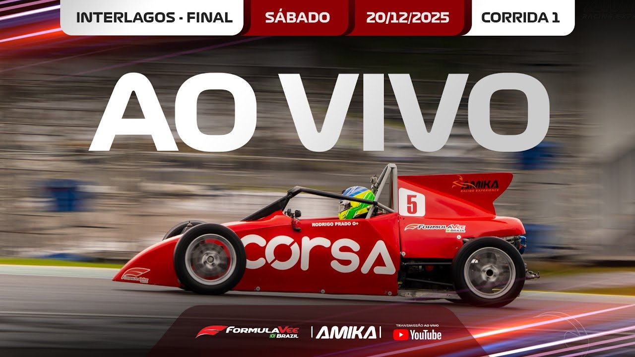 AO VIVO: Super Final 2025 FVee Autódromo de Interlagos - 20/12/2025 - Corrida 1