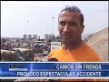 CAMION SIN FRENOS CHOCO TODO A SU PASO - Iquique TV Noticias