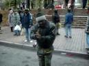 homeless man by the name of william lewis entertains black beauties inc.and their family on christmas day while they hand out gifts in downtown atlanta!