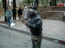 homeless man by the name of william lewis entertains black beauties inc.and their family on christmas day while they hand out gifts in downtown atlanta!