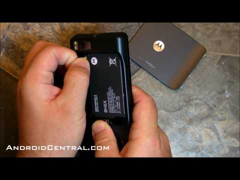 how to remove a droid x battery