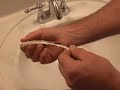 EASY UNCLOG OF HAIR VANITY & TUB DRAIN DIY
