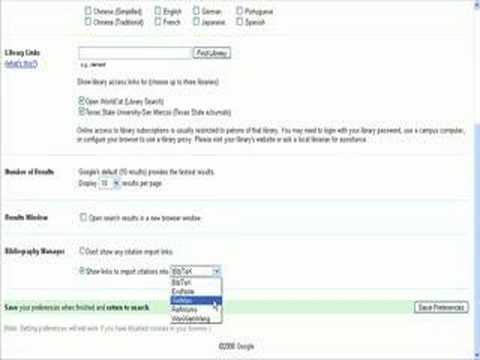 Importing Google to Refworks