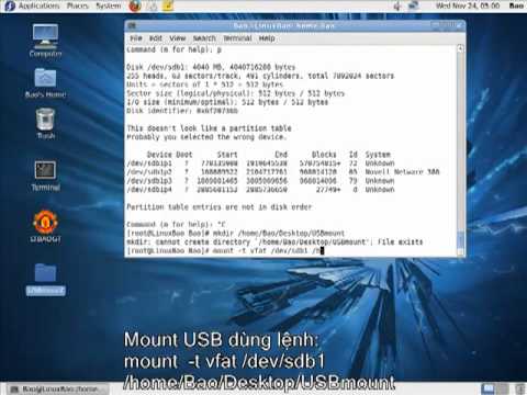 how to mount usb in linux