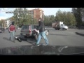 Hilarious Road Rage Fight - Russia