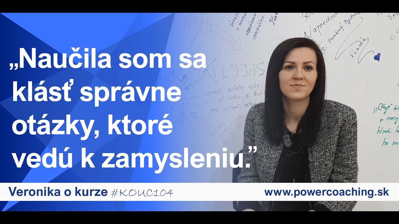 Absolventka Veronika o kurze #KOUC104 | RECENZIA | Power Coaching