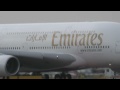 Emirates A380 at Heathrow 31/01/10