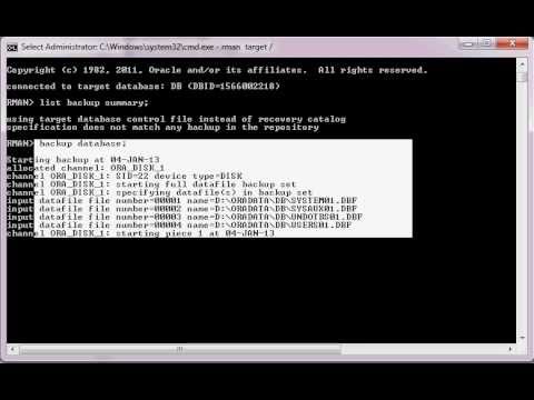 how to know rman backup location